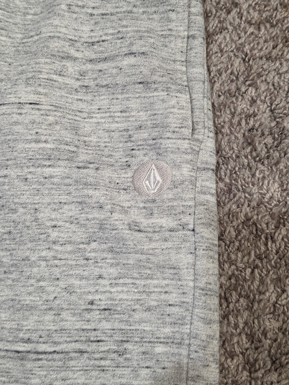 Volcom Heather Gray Men's Jogger Sweatpants - Picture 3 of 4